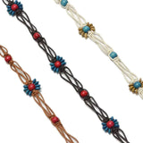 Patterned Rice Beads String Waist Chain Thin Waist Rope