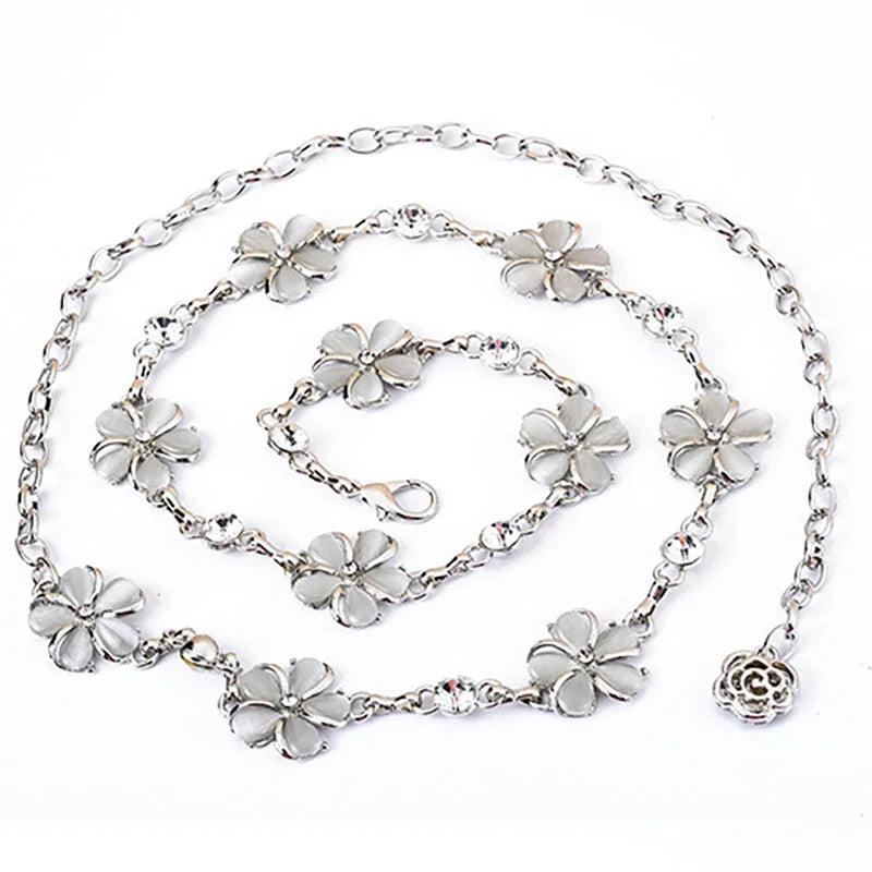 Women Waist Chain Hook Belt with Tassel for Dress Skirt