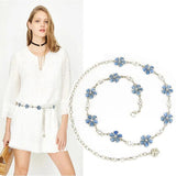 Women Waist Chain Hook Belt with Tassel for Dress Skirt