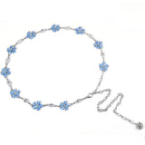 Women Waist Chain Hook Belt with Tassel for Dress Skirt
