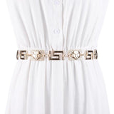 Metal Geometric Waist Chain Adjustable Belt Body Chain Jewelry Women Dress