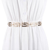 Metal Geometric Waist Chain Adjustable Belt Body Chain Jewelry Women Dress