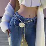 Women's Camellia Waist Chain Versatile Belt