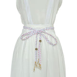 Vintage Braided Pearl Tassel Waist Chain Fringed Belt