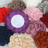 5Pcs Burnt Edge Fabric Flower Blossom DIY Accessories