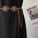 Metal Waist Rope Casual Dress Waist Belt for Women