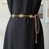 Metal Waist Rope Casual Dress Waist Belt for Women