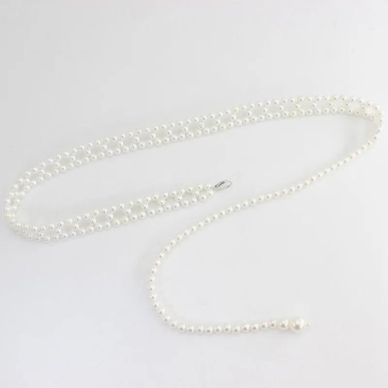 Punk Metal Crystal Waist Belt for Women Dress Hook Chain Waistbands