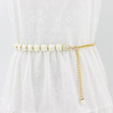 Punk Metal Crystal Waist Belt for Women Dress Hook Chain Waistbands