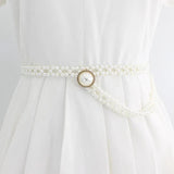 Punk Metal Crystal Waist Belt for Women Dress Hook Chain Waistbands