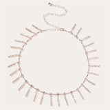 Women Coat Dress Casual Party Adjustable Length Chain Belt Waist