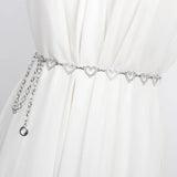 Heart Body Waist Chain Belt Silver Accessories