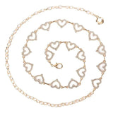 Heart Body Waist Chain Belt Silver Accessories