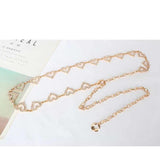 Heart Body Waist Chain Belt Silver Accessories