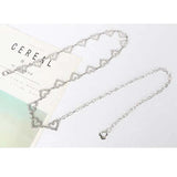 Heart Body Waist Chain Belt Silver Accessories