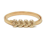 Spring Waist Chain Heart Buckle Metal Wedding Belt