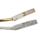 Japanese Sweet Rhinestone Buckle Thin Metal Belt
