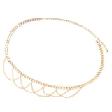 Women Chain Belt Silver Tassel Waist Chain Punk Metal Lady Girls Dress Jeans
