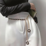 Chain Belt Female Metal Decoration Skirt Thin Waist Chain Accessories Belts