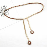 Chain Belt Female Metal Decoration Skirt Thin Waist Chain Accessories Belts