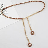 Chain Belt Female Metal Decoration Skirt Thin Waist Chain Accessories Belts