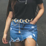 Retro Chain Belts For Women Waistbands Metal Waist Chain Belts Belly Chain