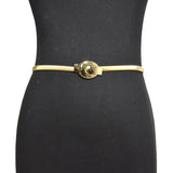 Women's Metal Waist Chain Light Buckle Head Elastic Spring Waist Chain