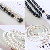 Casual Pearl Belt Thin Chain Waistband Waist Strap