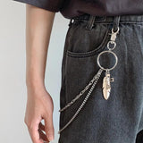 Punk Street Butterfly Belt Waist Chain Male Women Pants Chain