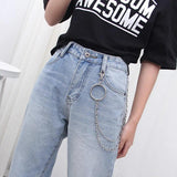 Punk Street Butterfly Belt Waist Chain Male Women Pants Chain