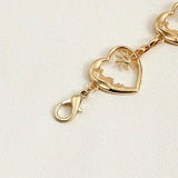 Vintage Metal Hip Hop Style Womans Belt Punk Waist Chain Love Heart Waistband