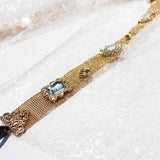 Diamond-Studded Metal Waist Chain Antique Hipster Accessories