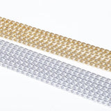 BLA Women Metal Waist Chain Silver Multilayer Body Chains Belt