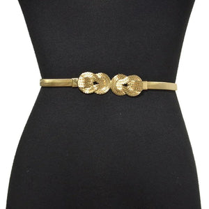 Women's Metal Waist Chain Big Cloud Elastic Spring Chain Waist Chain