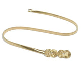 Women's Metal Waist Chain Big Cloud Elastic Spring Chain Waist Chain