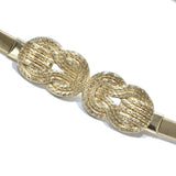 Women's Metal Waist Chain Big Cloud Elastic Spring Chain Waist Chain