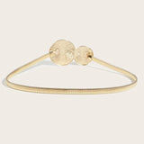 Floral Buckle Waist Chain Decoration Elastic Stretch Belt