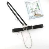 Female Leather Harness Chain Belt Goth Corset Waist Belt