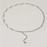 Rhinestone Waist Chain Belt Women Casual Versatile Dress Accessory