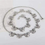 Retro Punk Fringe Waist Belt for Women Tassel Chain Silver Waistband