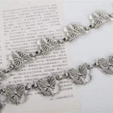 Retro Punk Fringe Waist Belt for Women Tassel Chain Silver Waistband