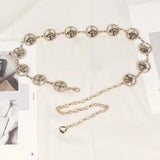 Women Metal Chain Waistband Summer Dress Waist Boho Belt