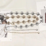 Women Metal Chain Waistband Summer Dress Waist Boho Belt
