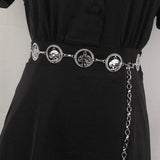 Women Metal Chain Waistband Summer Dress Waist Boho Belt