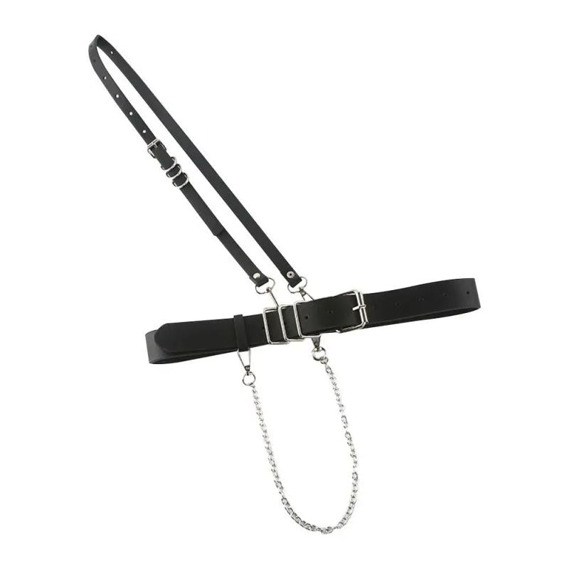 Female Chain Belt Goth Corset Waist Belt Harness