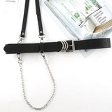 Female Chain Belt Goth Corset Waist Belt Harness