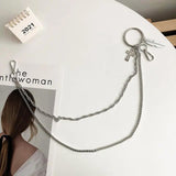 Clear Waist Chain Belt PVC Layered Belly Body Chain Jewelry