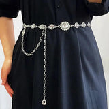 Rhinestone Waist Chain Metal Decoration Hot Girl Accessories