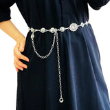 Rhinestone Waist Chain Metal Decoration Hot Girl Accessories