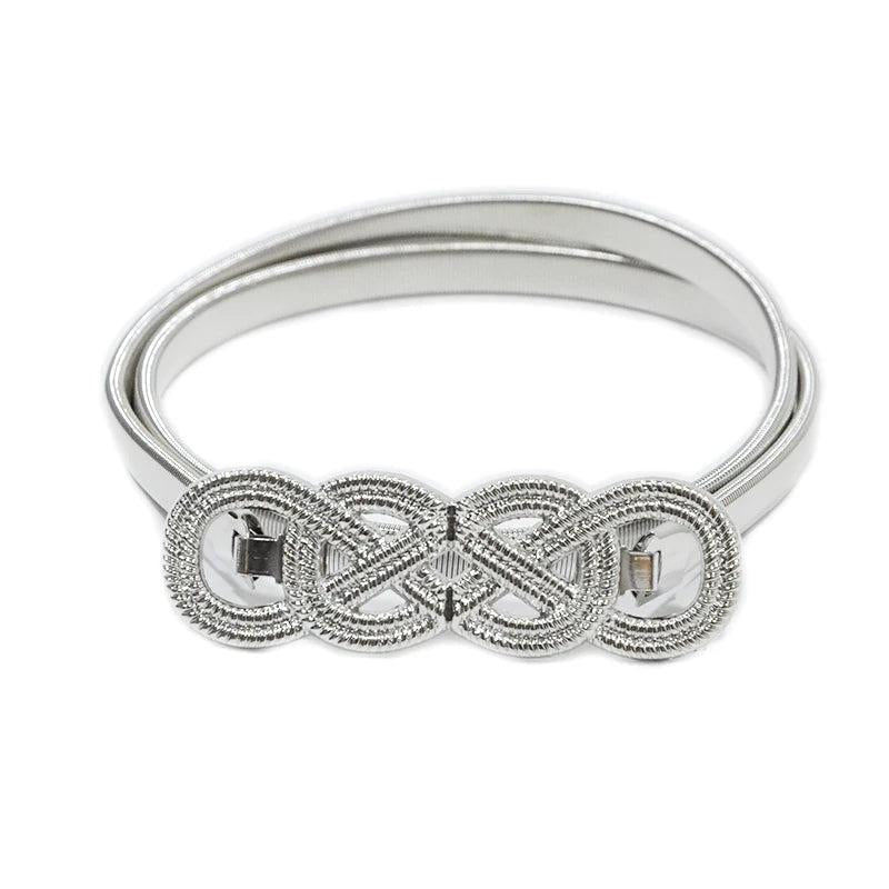 Metal Spring Waist Chain Chinese Knot Elastic Waist Chain